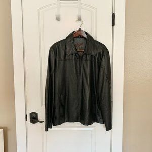 Men's AUTHENTIC Black Leather Jacket